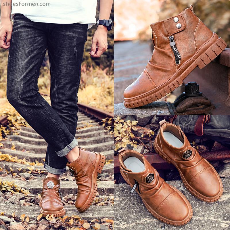 Summer Martin boots men's waterproof high-top sports shoes men's tooling boots outdoor men's shoes men's casual shoes