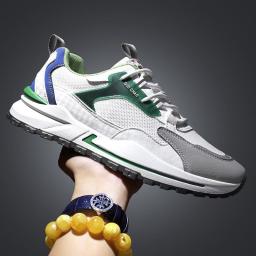 Summer breathable men's shoes 2022 new sports and leisure running net shoes men's small white daddy shoes men's model