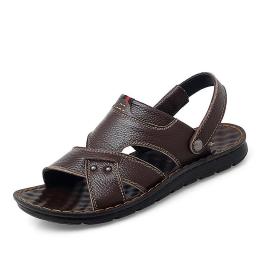 Summer Flat Bottom Buckle Men's Sandals Sandals, Non -slip Soft Bottom Beach Shoes Sandals And Slippers Dad Shoes Driving Shoes Sandals Men