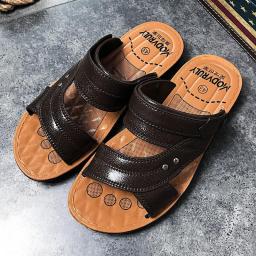 Summer men's beach sandals casual outdoor breathable soft bottom slippers men's slippers