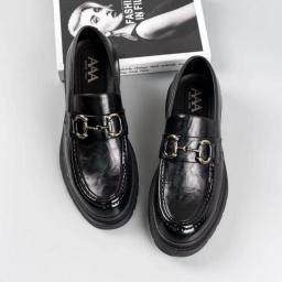 Summer men's casual leather shoes men's British Korean version of the young people's pointers