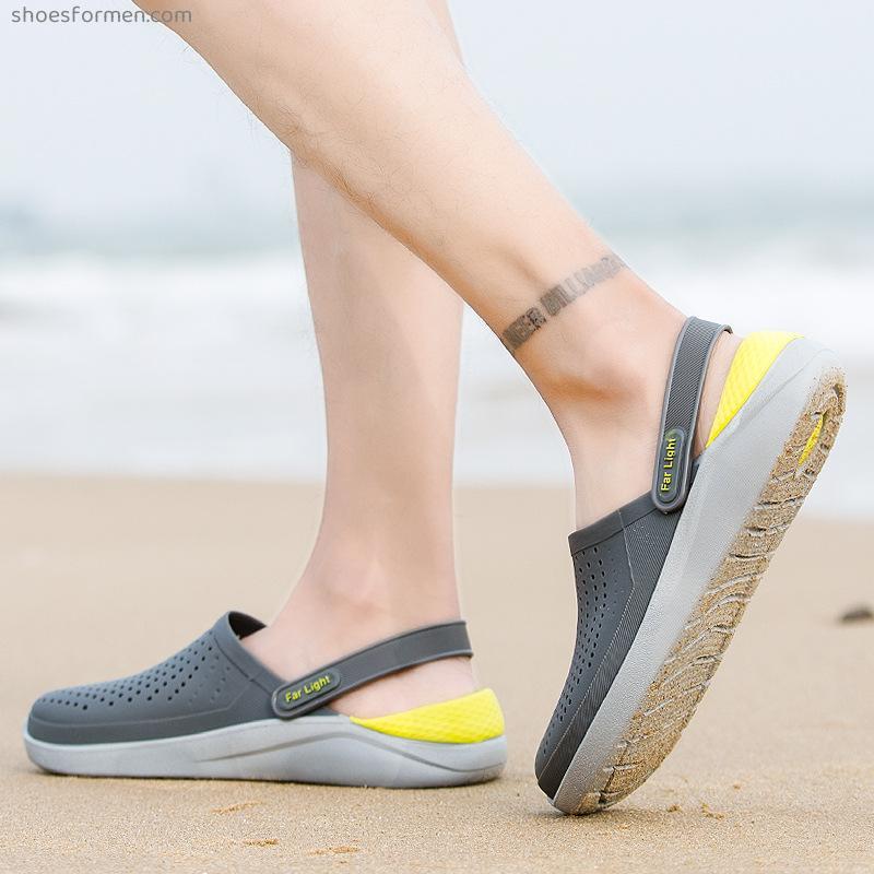 Summer new cave shoes men's wading casual outdoor beach shoes non -slip soft bottom Baotou comfortable sandals