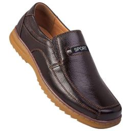 Summer new header cowhide men's casual business leather shoes men's beef tendons online men's shoes men's tide shoes