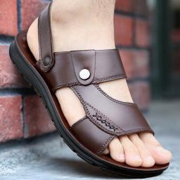 Summer new men's sandals casual sandals outdoor anti-slip breathable buckle summer beach shoes