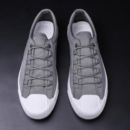 Summer new round head low -top canvas casual shoes 2022 Korean college trendy board shoes men's shoes