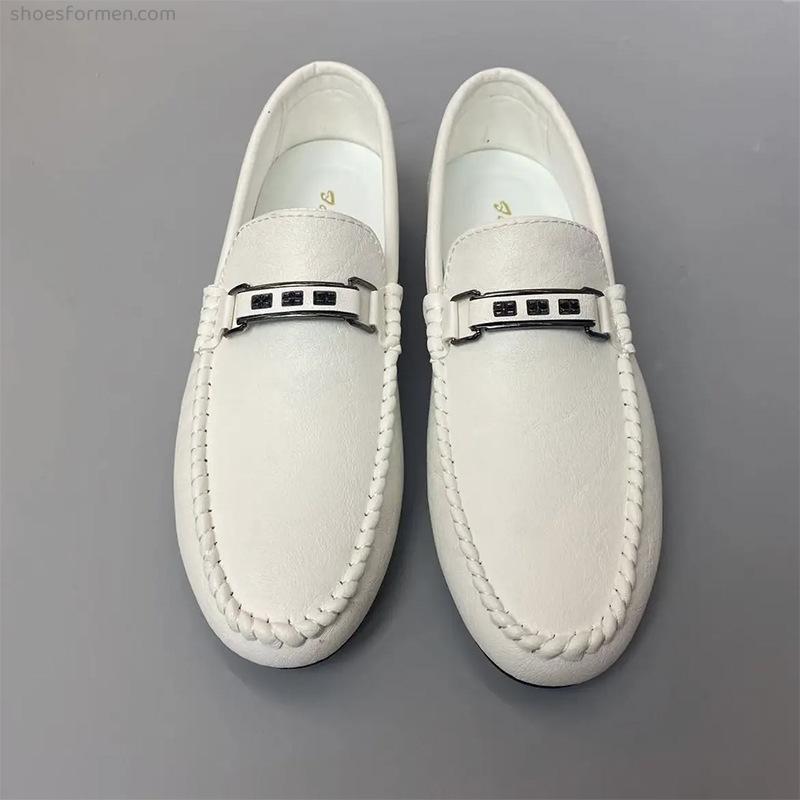 Summer peas shoes 2022 new casual comfortable set of foot shoes business breathable Korean version of Laofu shoes men's lazy shoes