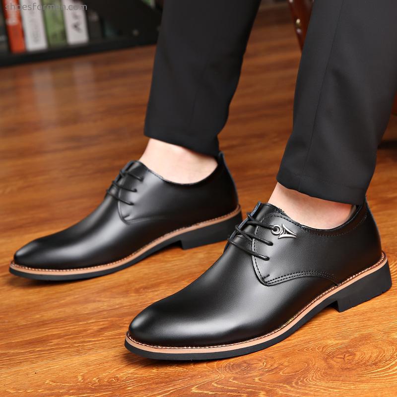 Sweet shoes men's business formal dress soft bottom British men's casual shoes versic men's shoes low -top work shoes