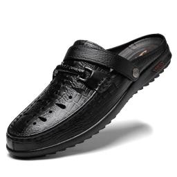 The new leather bean bean shoes male Korean version of the Korean version low to help breathable lazy shoes