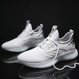 Tide shoes students leisure running shoes men's breathable sneakers summer flywear mesh men's shoes