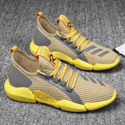Travel Canvas Coconut Tide Shoes Flying Weave Men's Running Shoes 2022 Summer Casual Sneakers Men Sneakers
