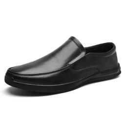 Trendy Men's Shoes 2022 Spring New Fashion Casual Doudou Shoe Outdoor Soft Bensu Men's Small Leather Shoes Men