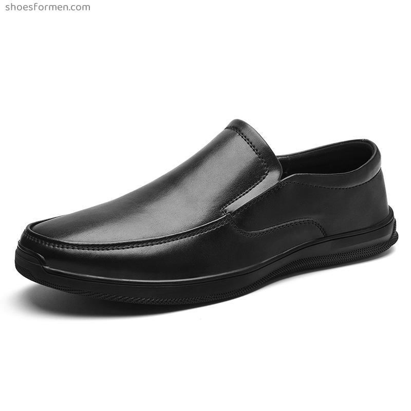 Trendy Men's Shoes 2022 Spring New Fashion Casual Doudou Shoe Outdoor Soft Bensu Men's Small Leather Shoes Men