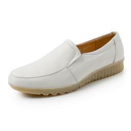 White men's doctor leather nurse shoes casual business single shoes beef tendon bottom