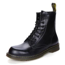 Winter 35 Small Code Martin Boots Men's Leather 36 Red Boots 38 In Helping English Foot Boots Blue Middle Tube 37