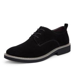 Wool leather shoe men's dermal reflux leather men's shoes summer British style strands of matte leather shoes low -top tide shoes
