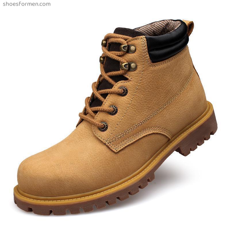 Workers boots men's shoes in winter retro, American desert cotton boots leisure 48 yard boots large yard Martin boots